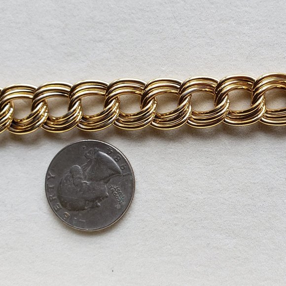 Napier Mid Century Glam Triple Link Chunk Bracelet - Picture 5 of 5